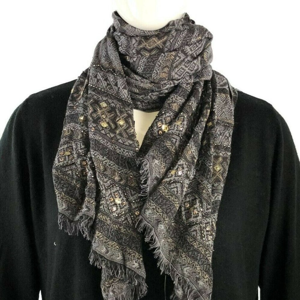 INC Womens 56241 Embellished Southwest Jacquard Bl